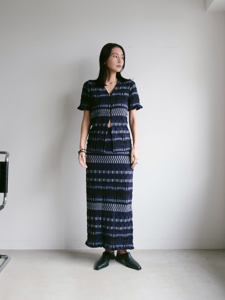 モデル身長：163cm / カラー：Navy