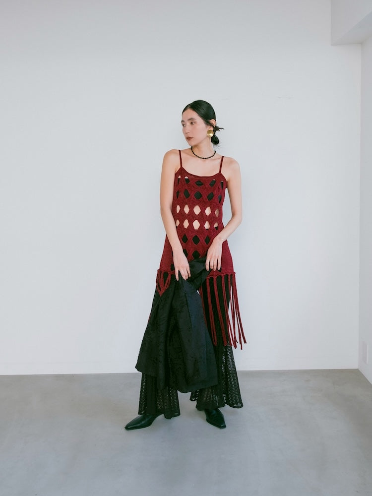 モデル身長：163cm / カラー：Bordeaux