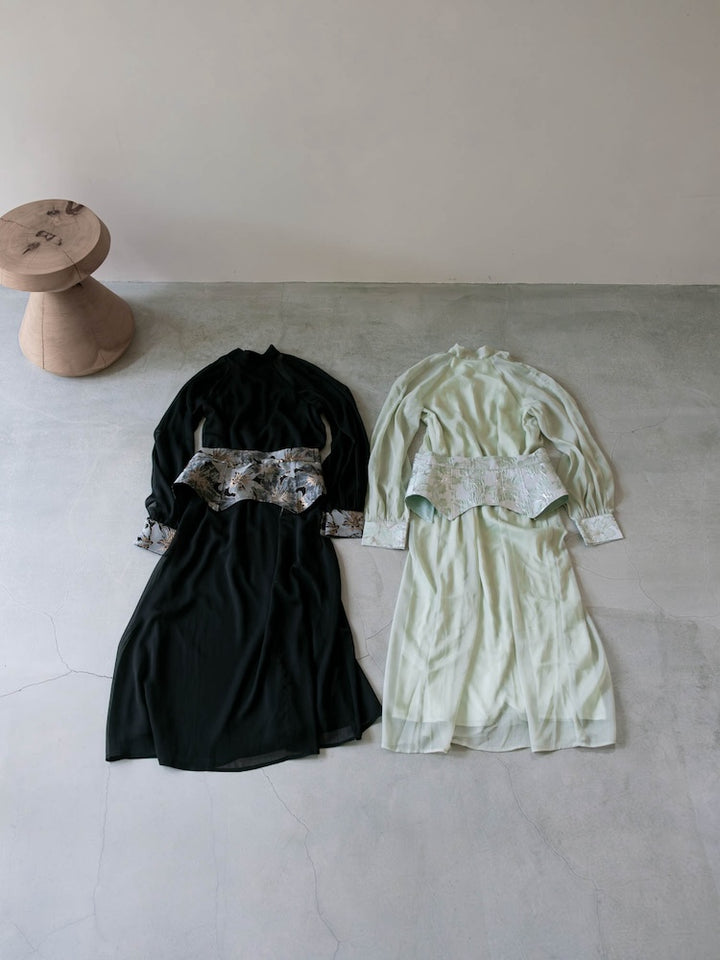 【1月上旬頃 お届け】2way Jacquard Belt Dress