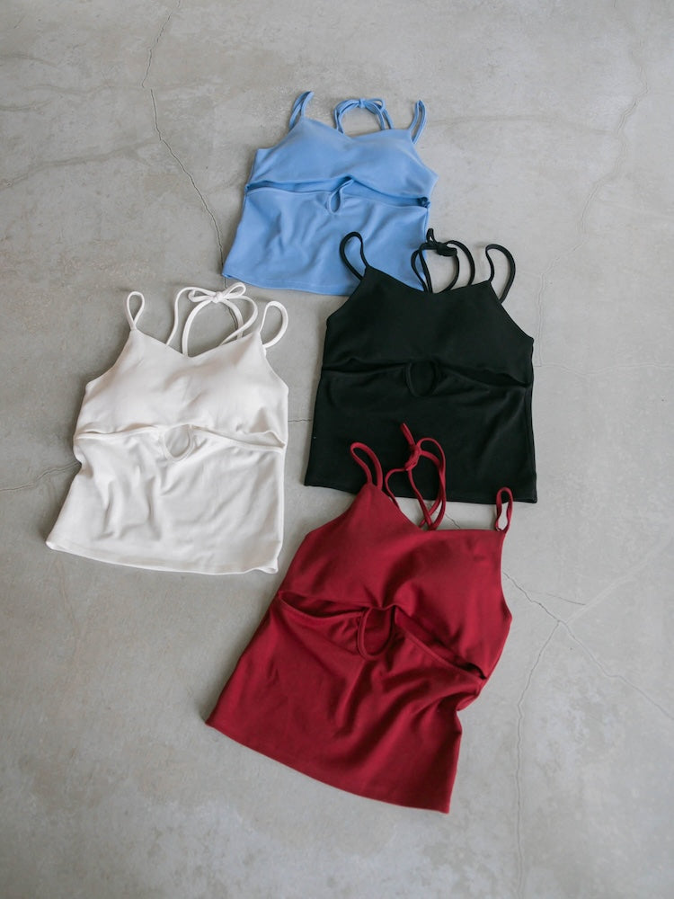 【3月上旬頃 お届け】Cut Out Design Camisole