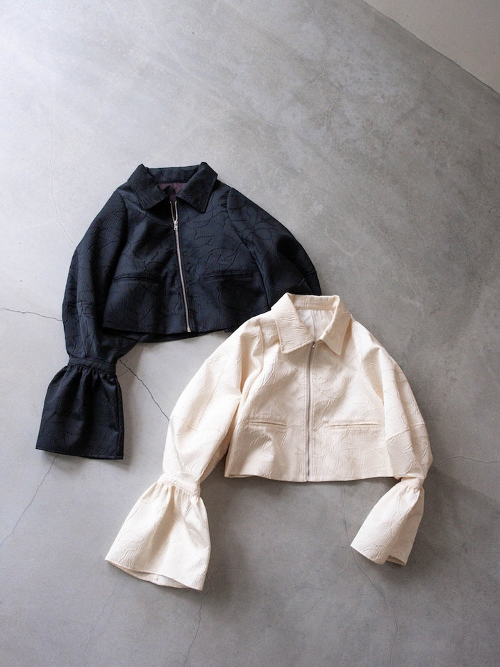 【2月上旬頃 お届け】Jacquard Zip Up Jacket