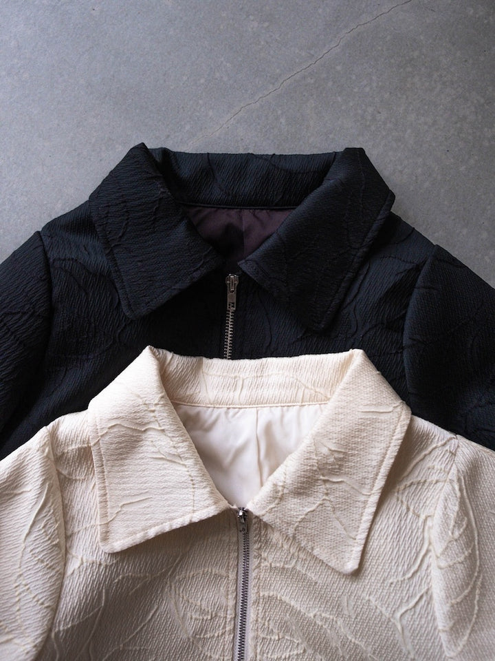 【2月上旬頃 お届け】Jacquard Zip Up Jacket