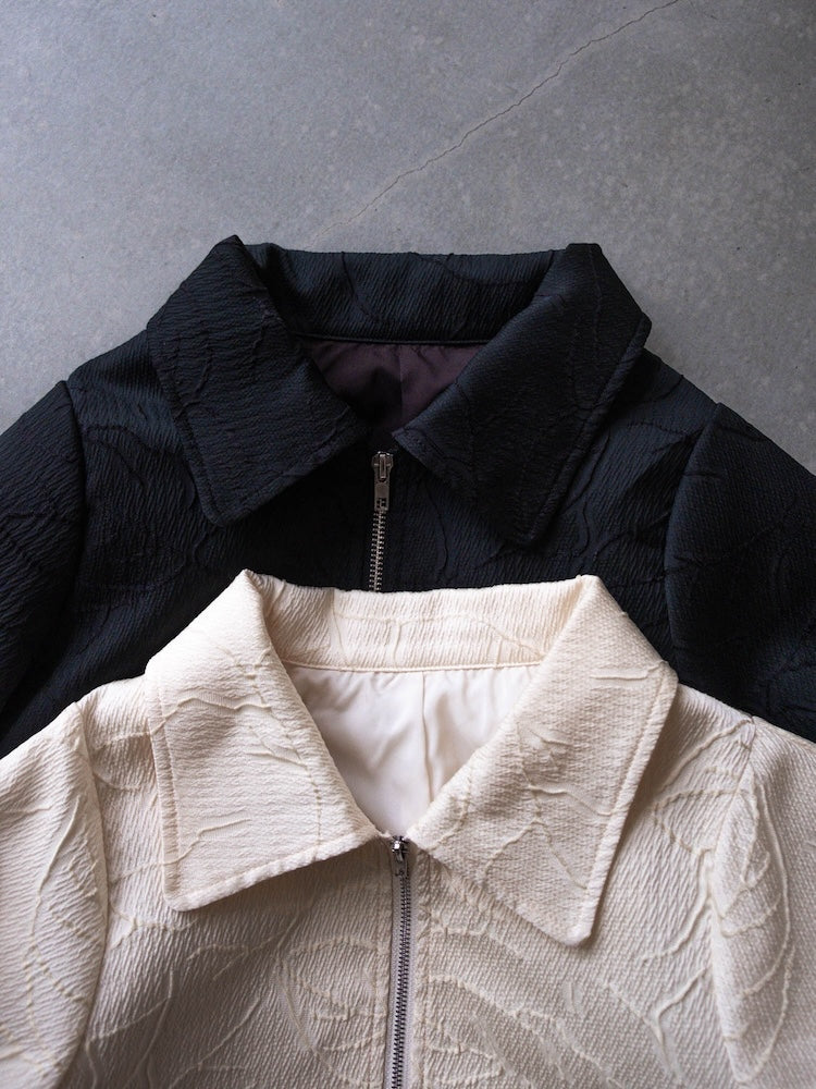 Jacquard Zip Up Jacket