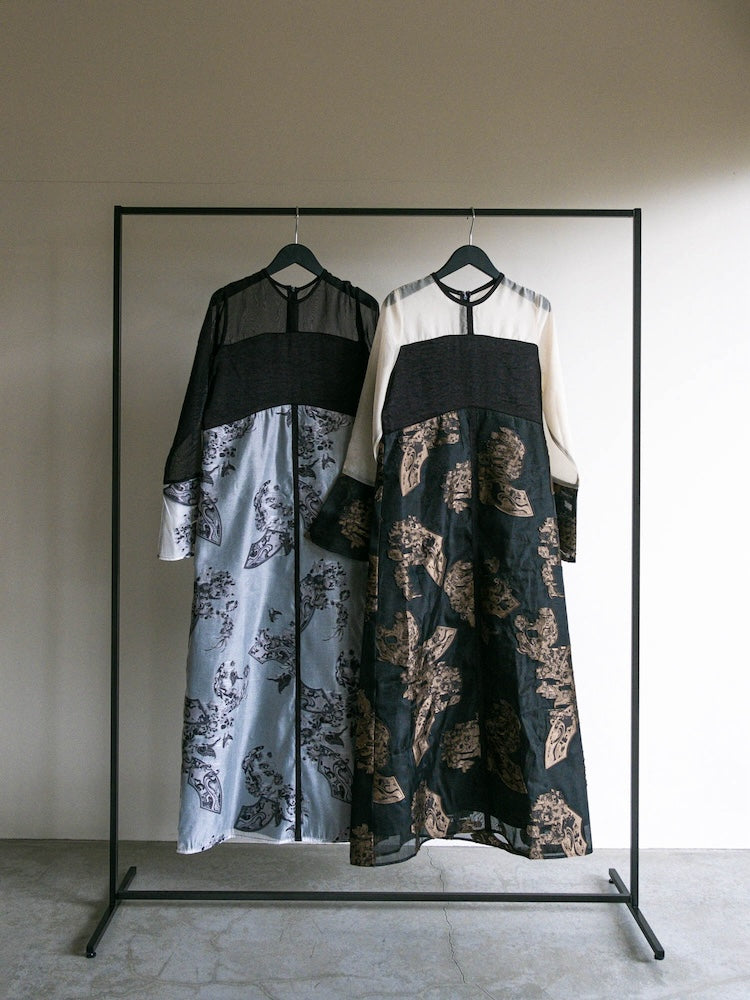 1月上旬頃 お届け】Bi-Color Sheer Jacquard Dress – MARTE