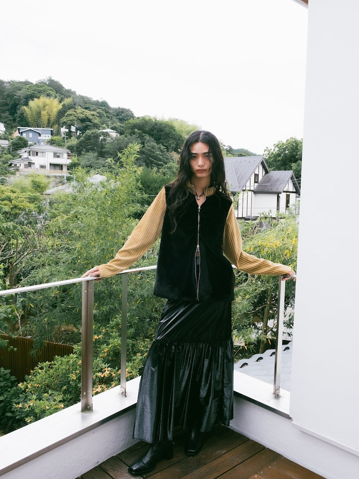 Fur Docking Zip Top / Mix モデル身長：170cm