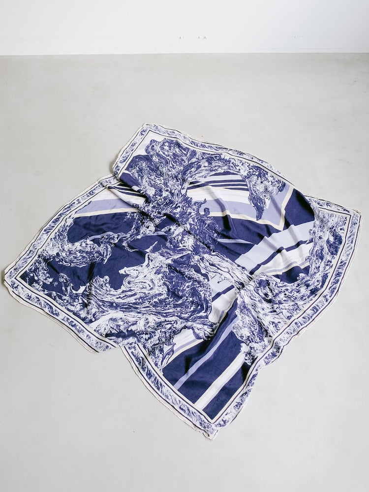 Vintage Scarf / Japonism Art