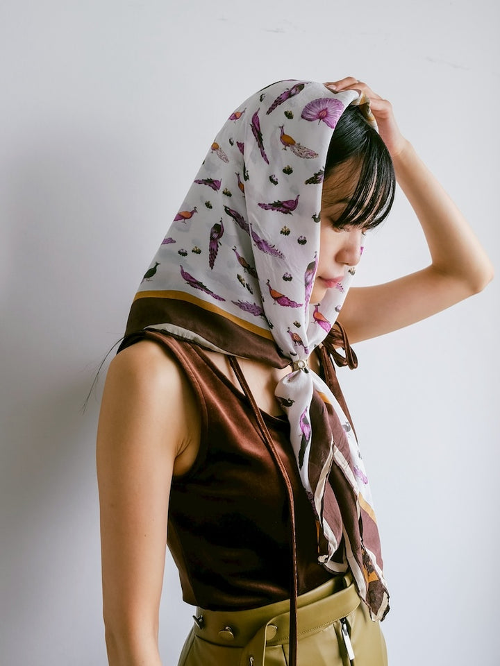 Vintage Scarf / Bird