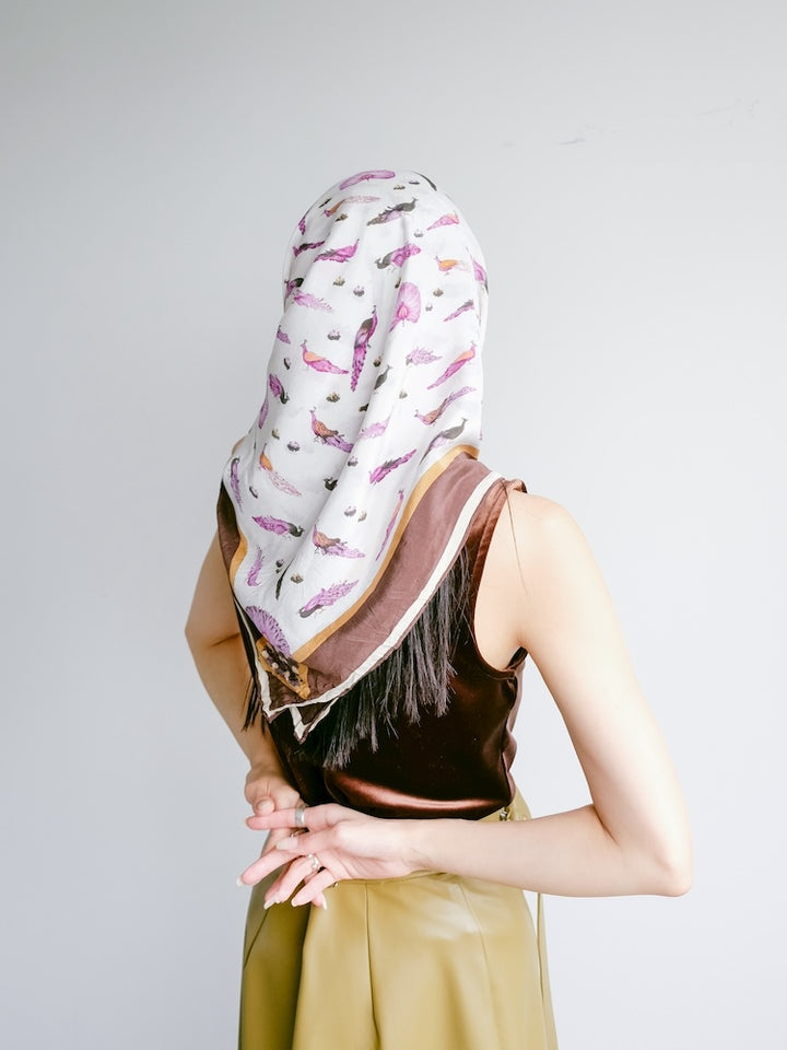 Vintage Scarf / Bird