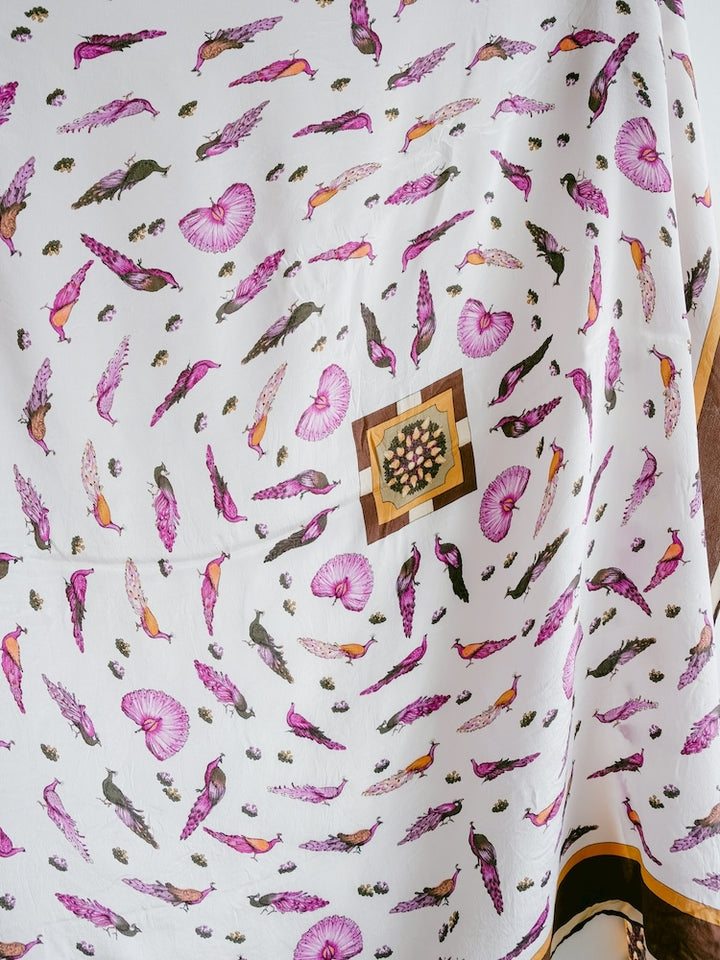 Vintage Scarf / Bird