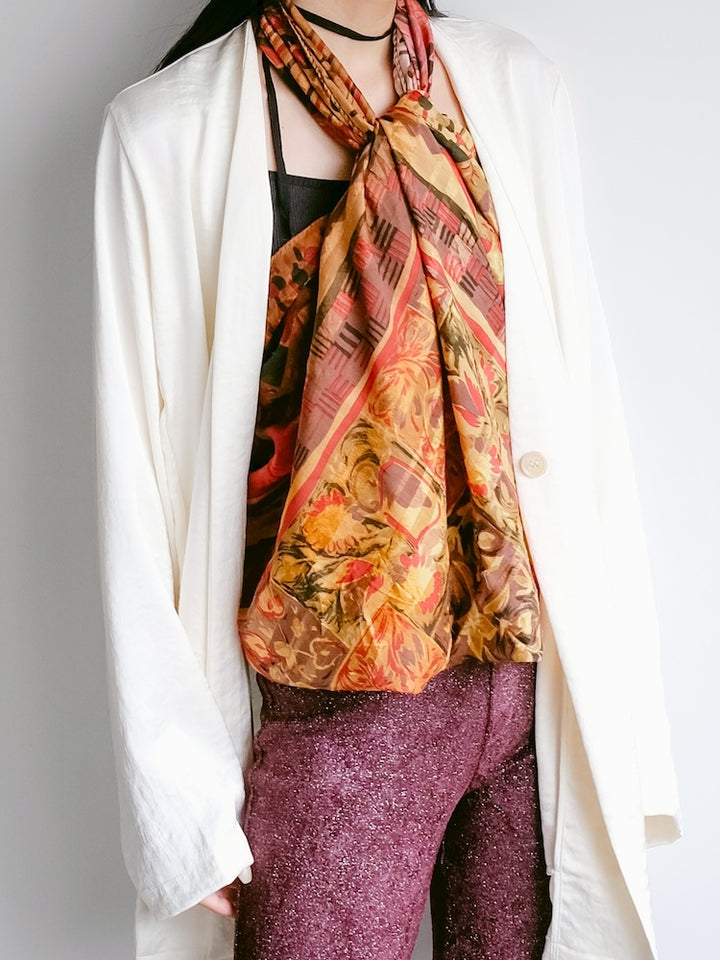 Vintage Scarf / Asian