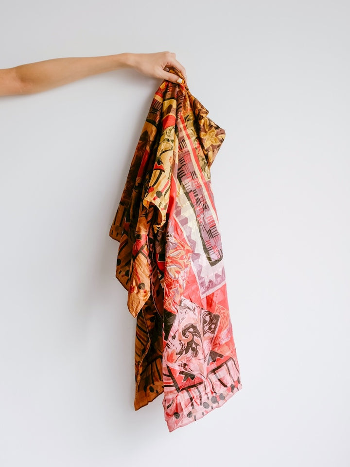 Vintage Scarf / Asian