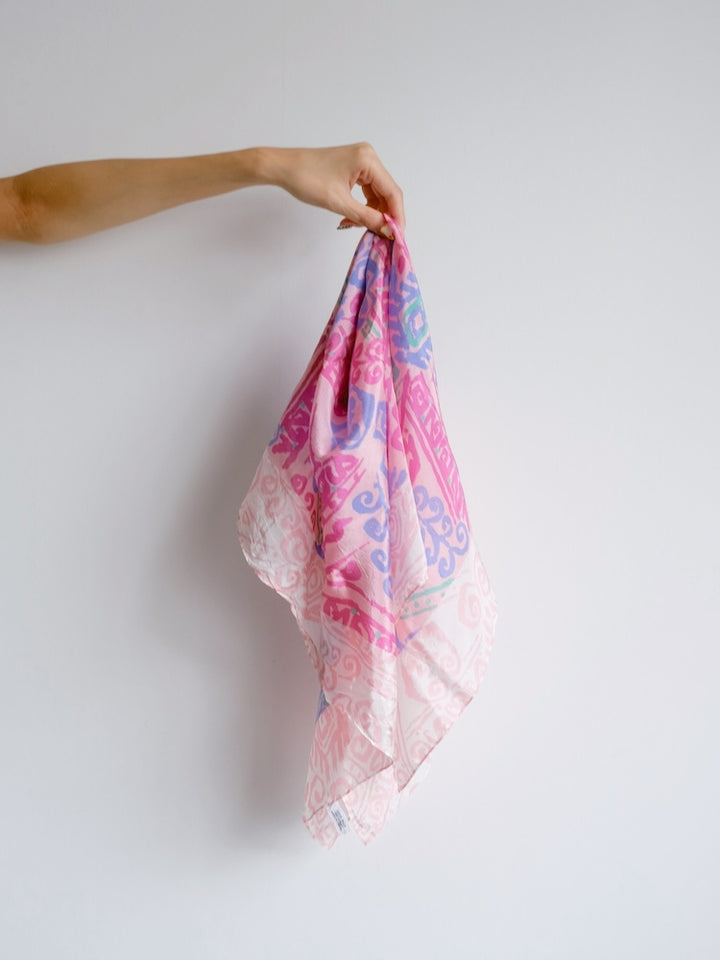 Vintage Scarf / Complex Art