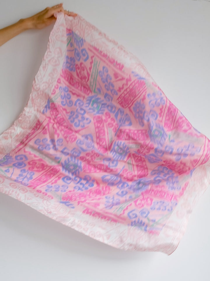 Vintage Scarf / Complex Art