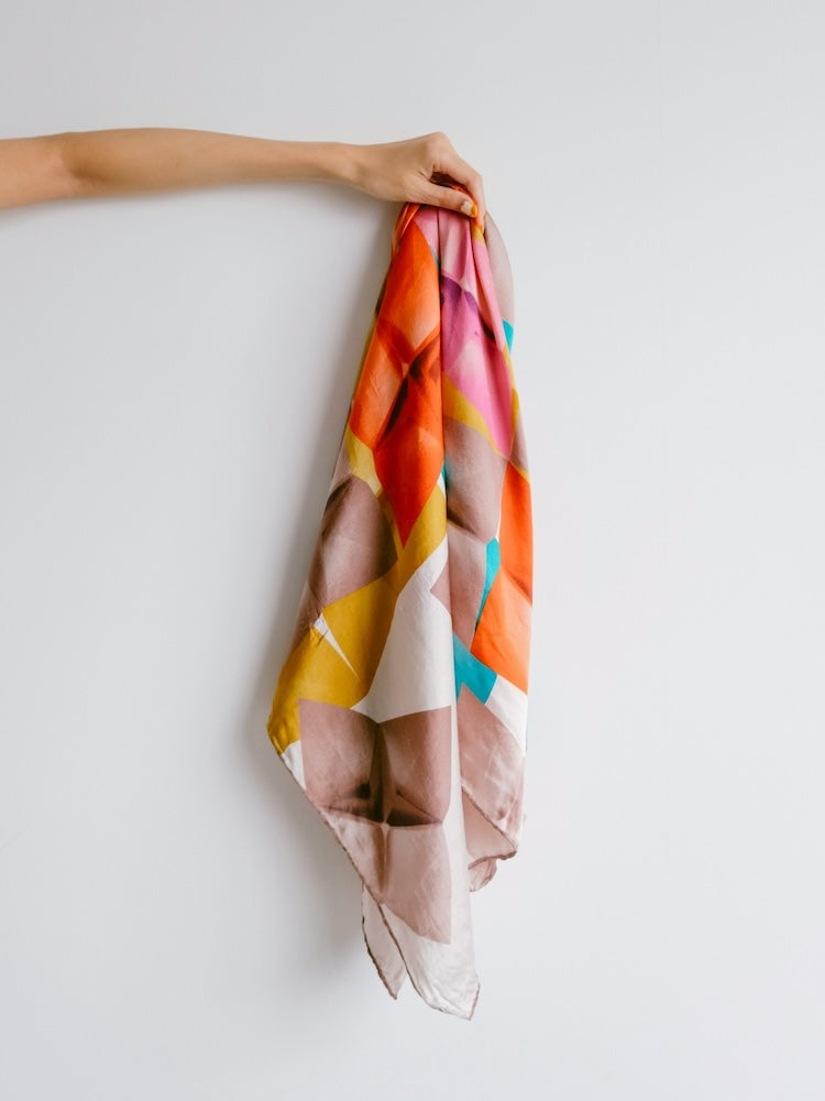 Vintage Scarf / Mulch Square