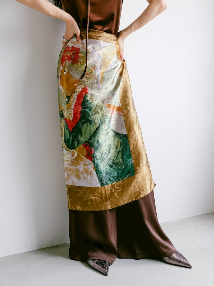 Vintage Scarf / Women & Dog