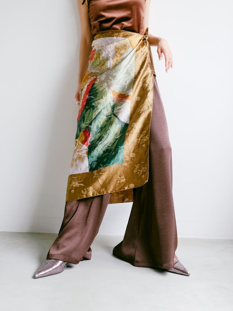 Vintage Scarf / Women & Dog