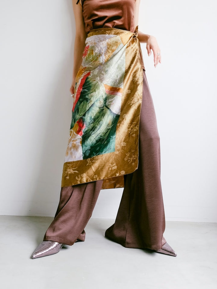 Vintage Scarf / Women & Dog