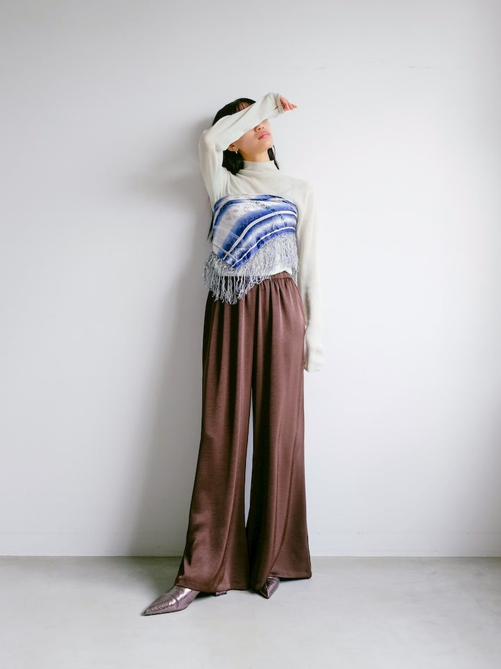 Vintage Scarf / Fringe Stripe
