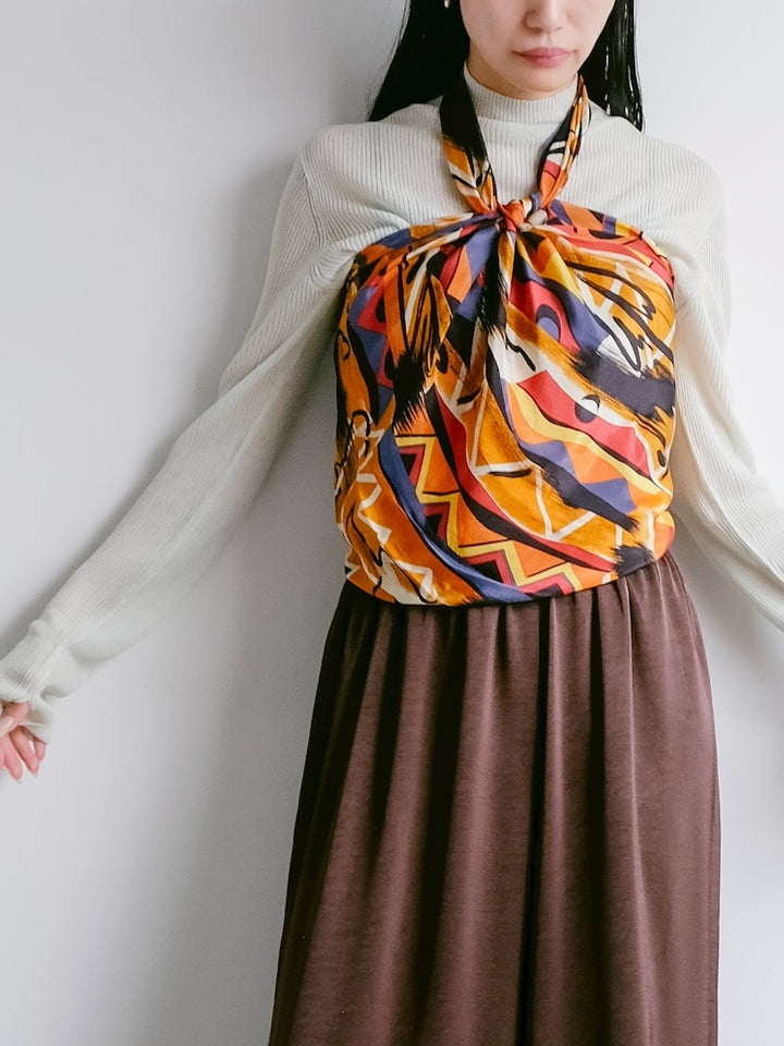 Vintage Scarf / Geometric