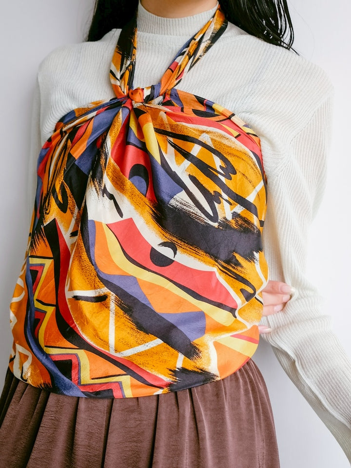 Vintage Scarf / Geometric