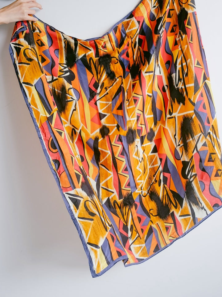 Vintage Scarf / Geometric