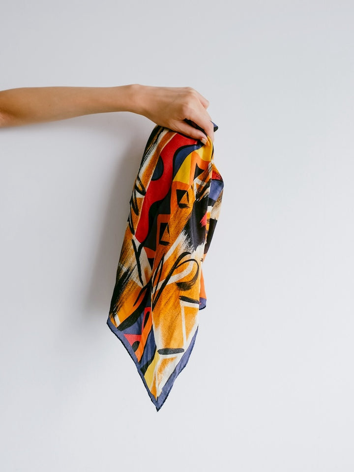 Vintage Scarf / Geometric
