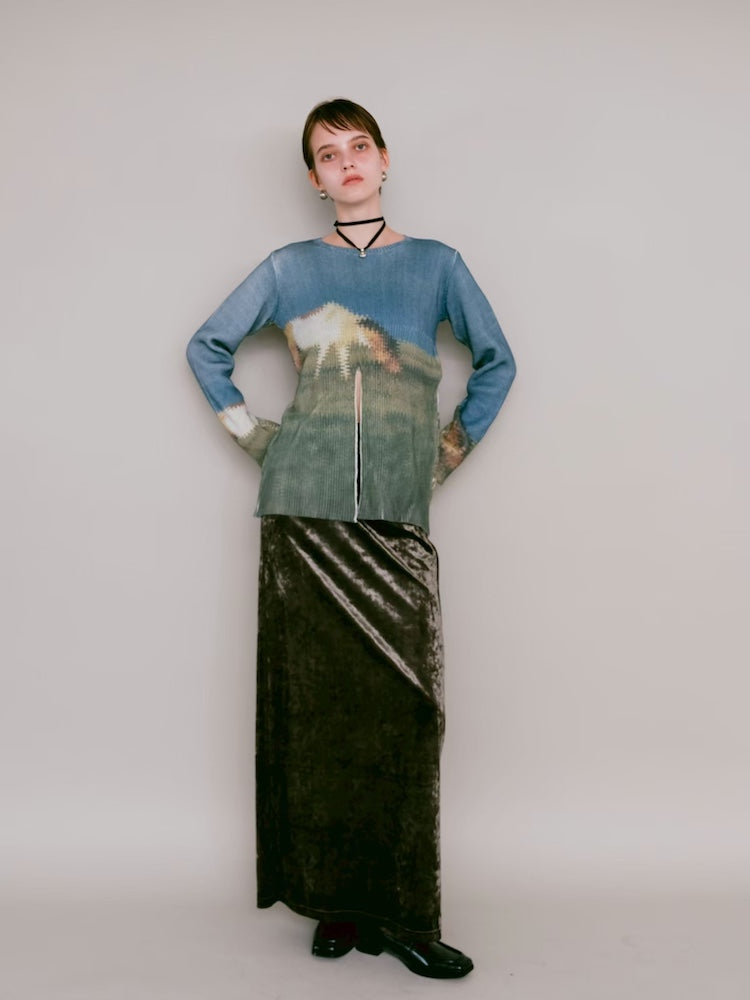モデル身長：176cm / カラー：Khaki / 着用サイズ：Mサイズ