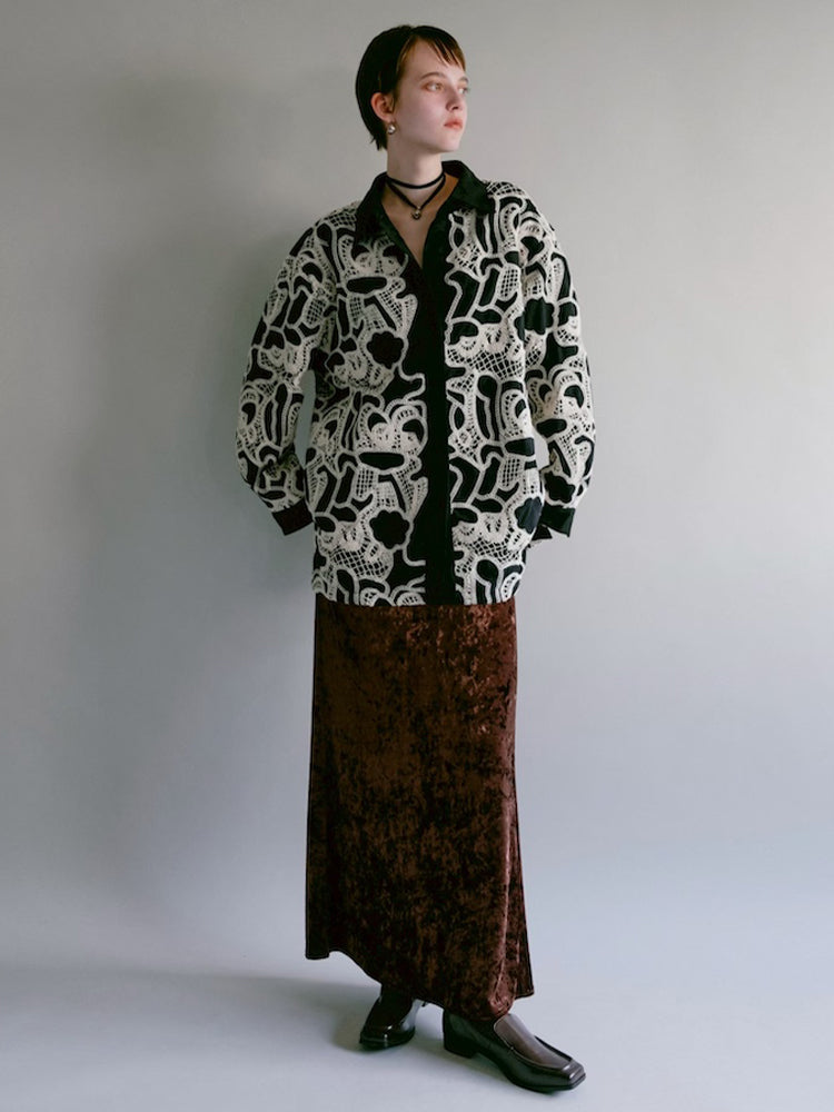 モデル身長：176cm / カラー：Brown / 着用サイズ：Mサイズ