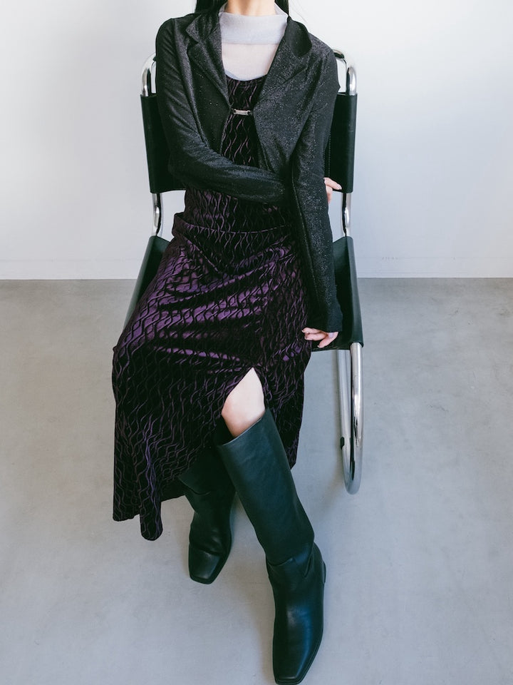 Cropped Lame Jacket