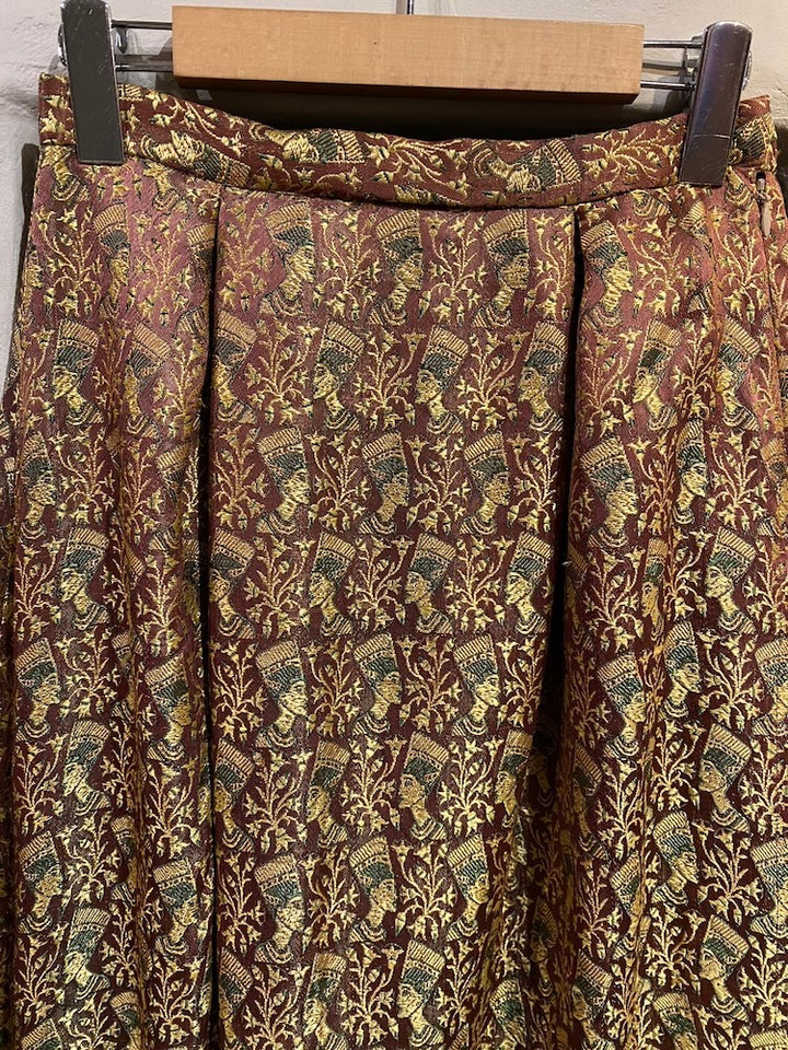 Egyptian Pattern Jacquard Skirt