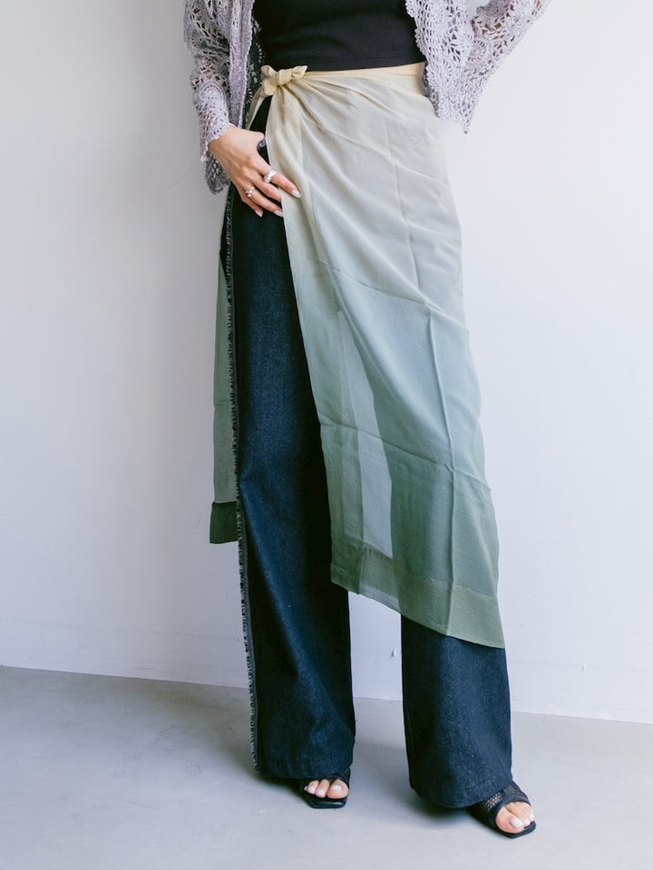 Vintage Scarf / Natural Gradation
