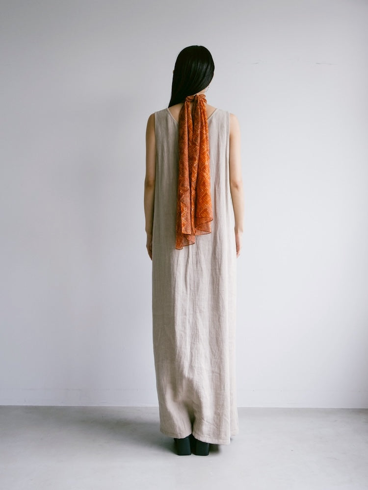 Vintage Scarf / Orange Python