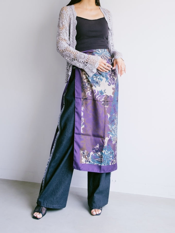Vintage Scarf / Japonism Paisley
