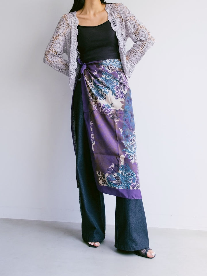 Vintage Scarf / Japonism Paisley
