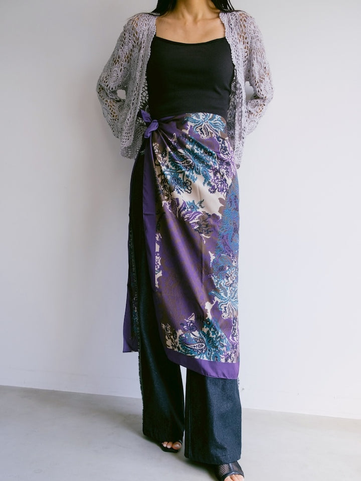 Vintage Scarf / Japonism Paisley