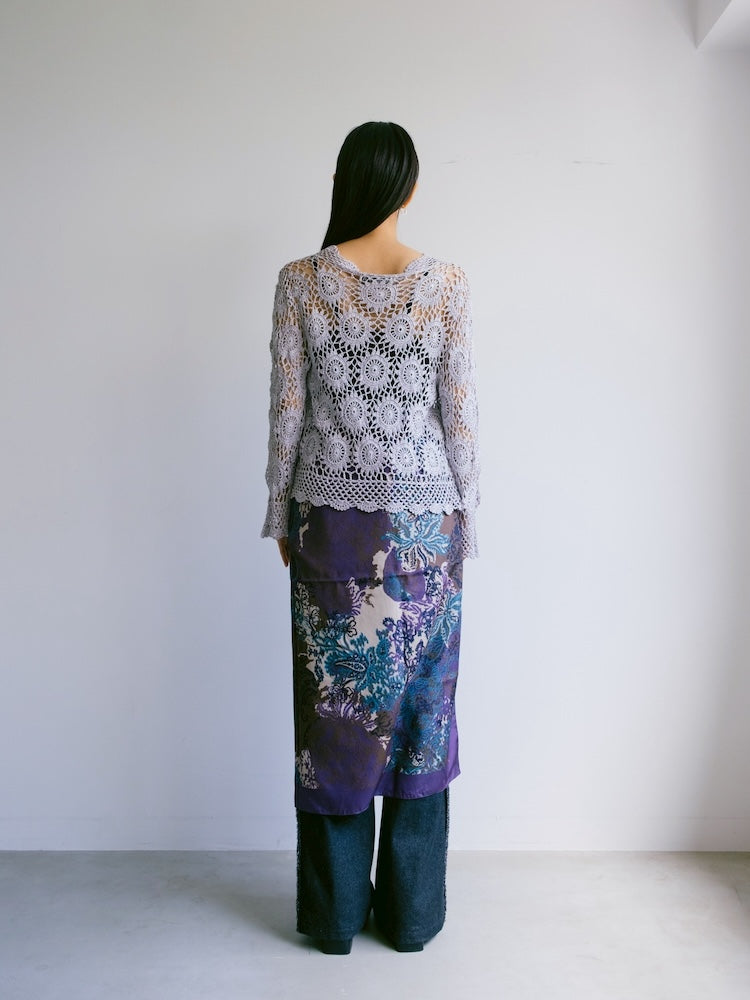 Vintage Scarf / Japonism Paisley