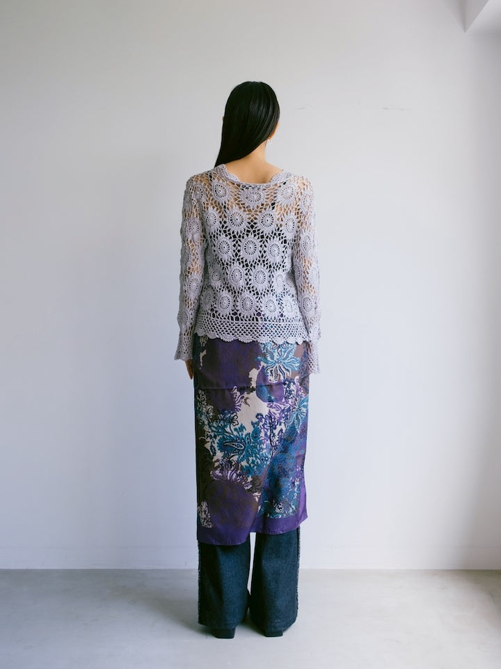 Vintage Scarf / Japonism Paisley