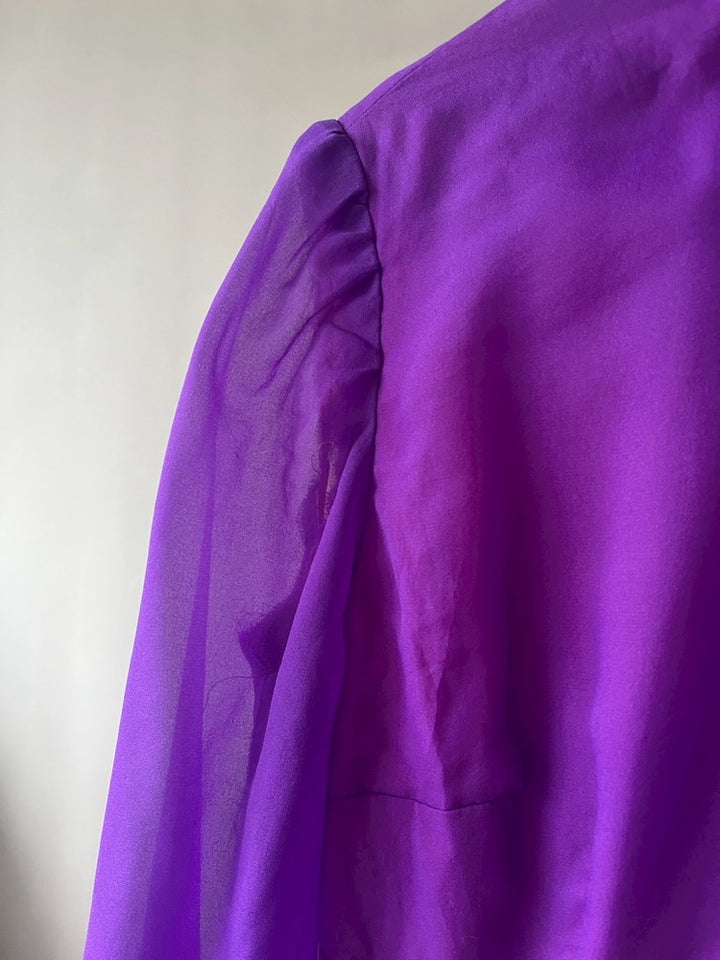 70s Purple Flower Dress