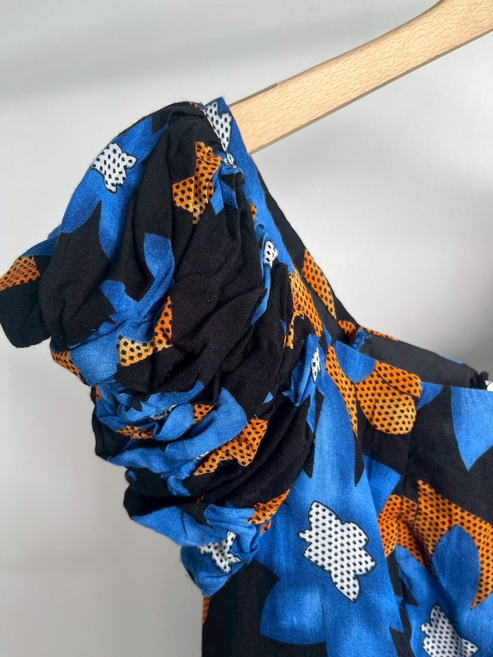 Asymmetry Batik Tunic Top