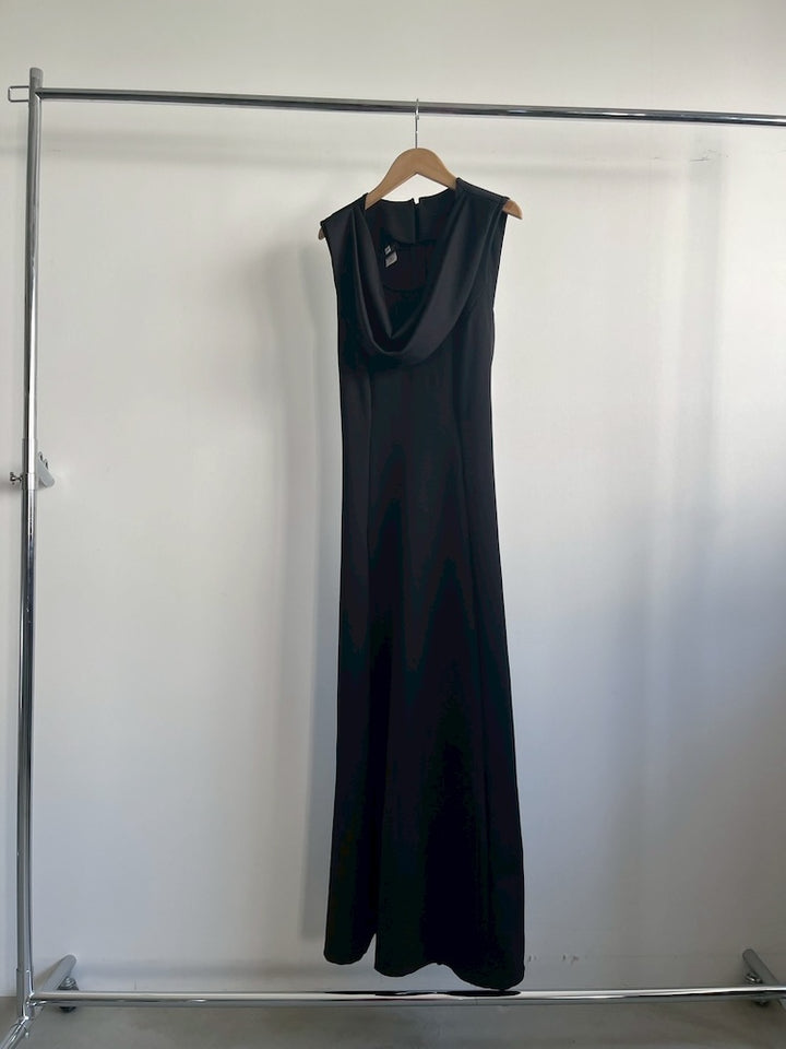 Front Design Black Dress