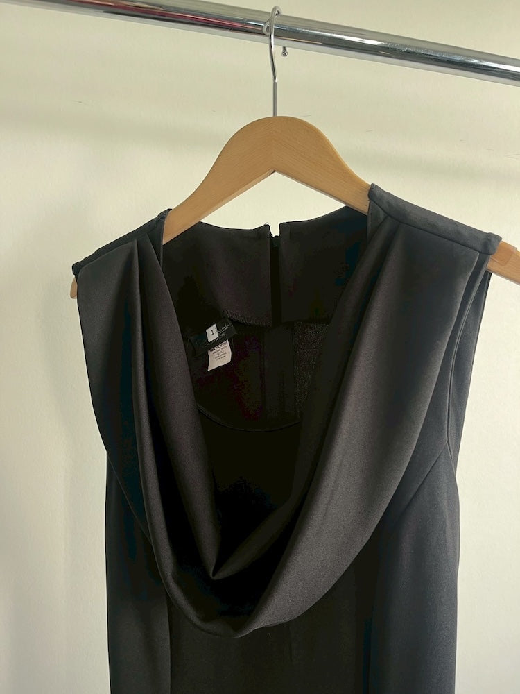 Front Design Black Dress