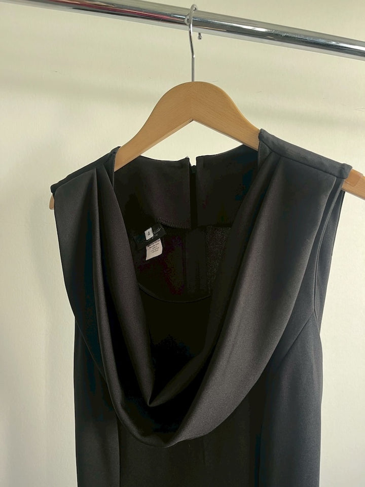 Front Design Black Dress