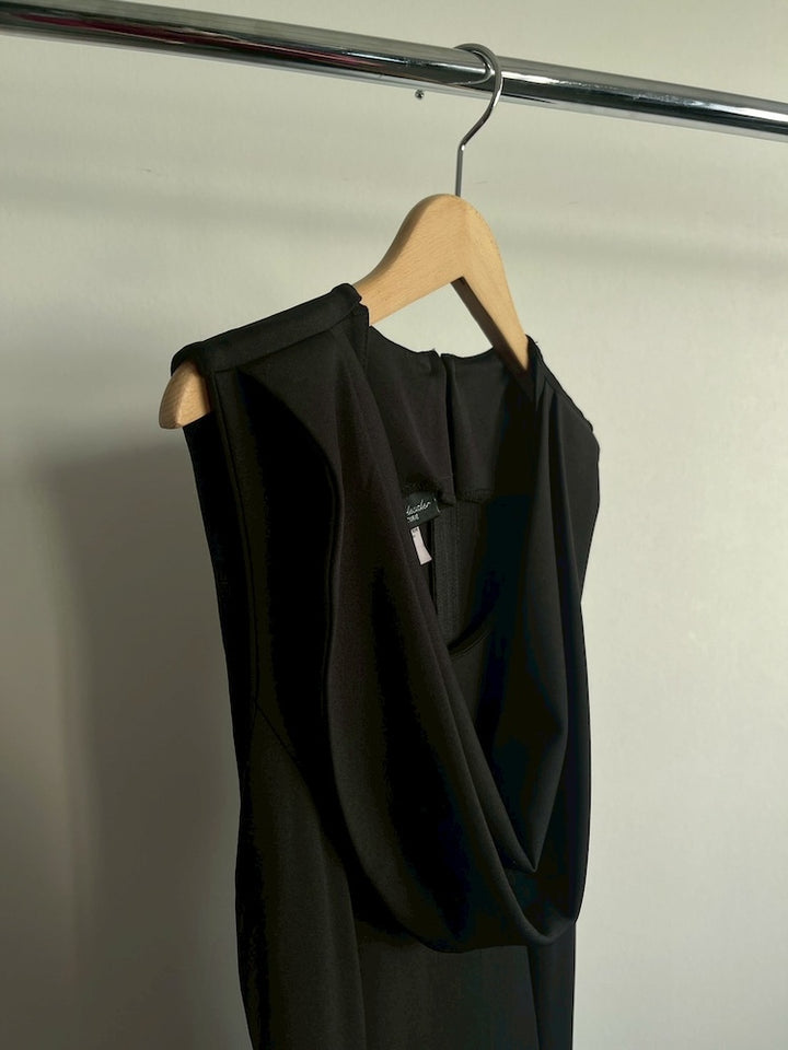 Front Design Black Dress
