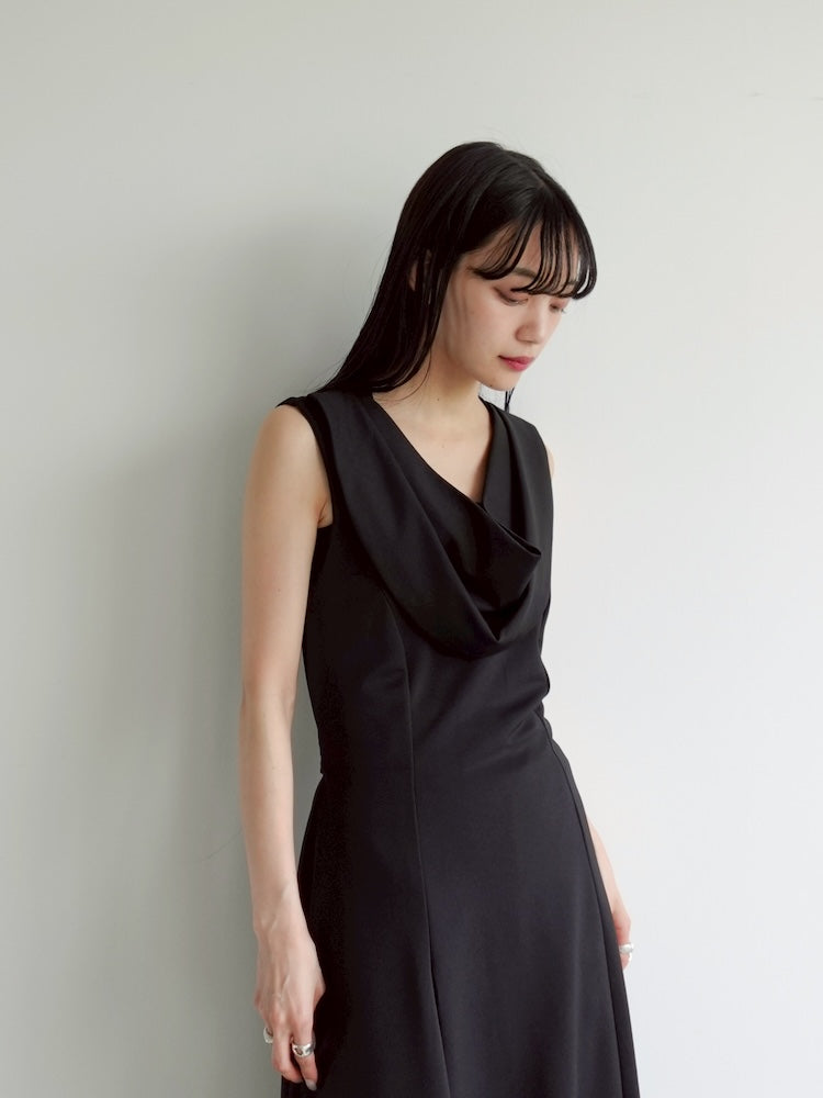 Front Design Black Dress
