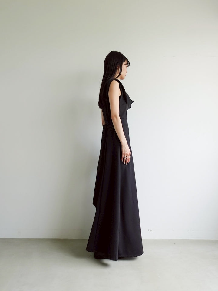 Front Design Black Dress
