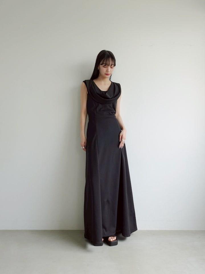 Front Design Black Dress