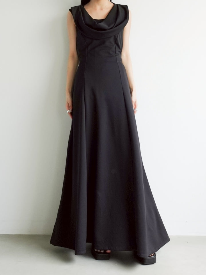 Front Design Black Dress