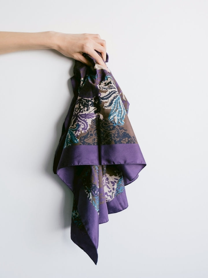Vintage Scarf / Japonism Paisley