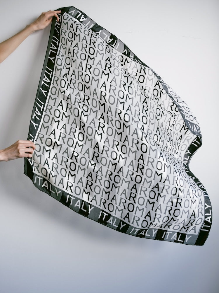 Vintage Scarf / Alphabet