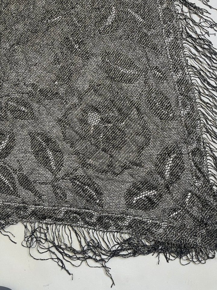 Vintage Scarf / Lame Fringe